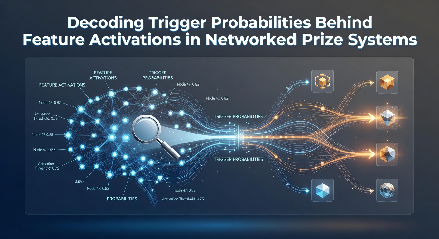 Network diagram showing interconnected prize nodes with probability pathways highlighted in a digital casino environment