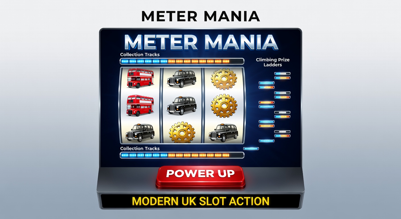 Vibrant slot screen showing glowing collection meter filling with symbols alongside a multi-tiered prize ladder climbing toward jackpot levels