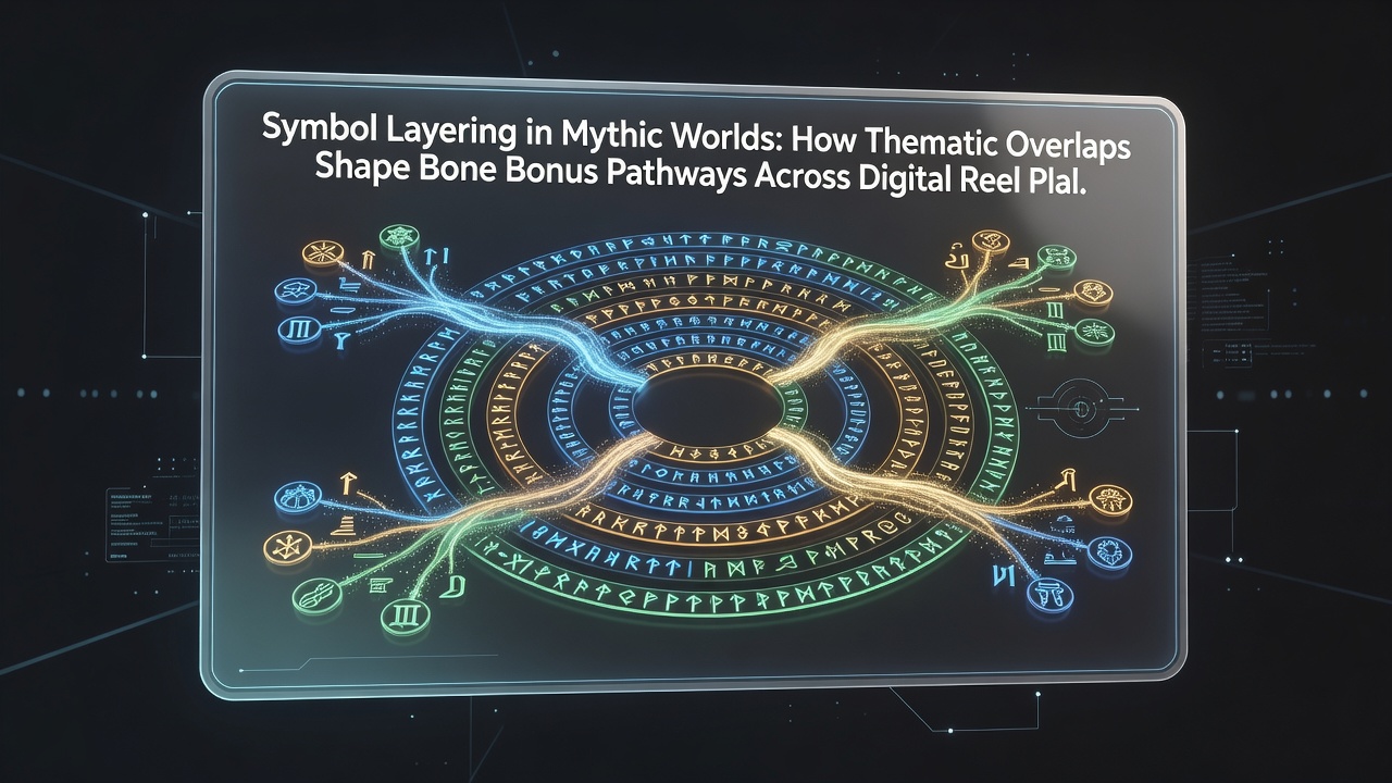 Close-up view of overlapping mythic symbols triggering bonus pathways on a mobile slot interface