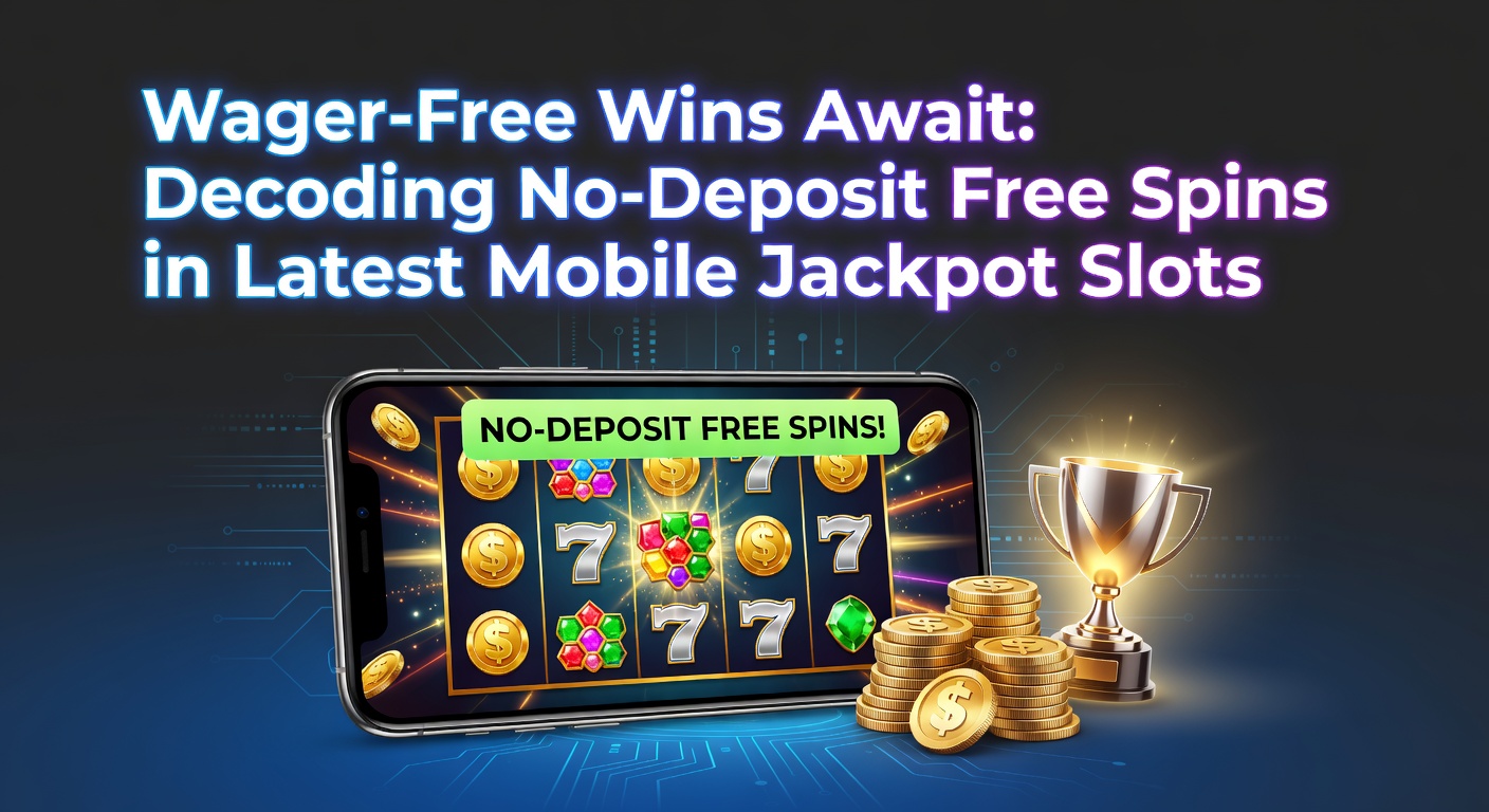 Vibrant mobile screen displaying a jackpot slot game with free spins activation and no-deposit bonus highlights