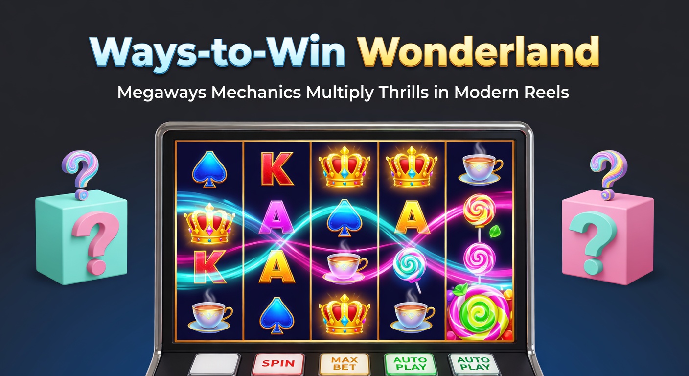 Vibrant Megaways slot reels expanding with countless symbols, showcasing dynamic paylines and cascading wins